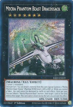 Mecha Phantom Beast Dracossack (Secret Rare) [RA03-EN039] Secret Rare - Yu-Gi-Oh! - Card Brawlers | Quebec | Canada |