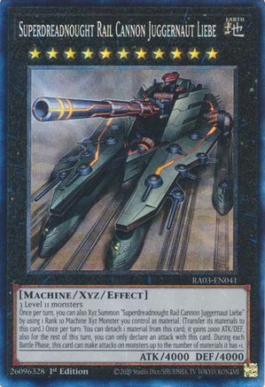 Superdreadnought Rail Cannon Juggernaut Liebe (CR) [RA03-EN041] Prismatic Collector's Rare - Yu-Gi-Oh! - Card Brawlers | Quebec | Canada |