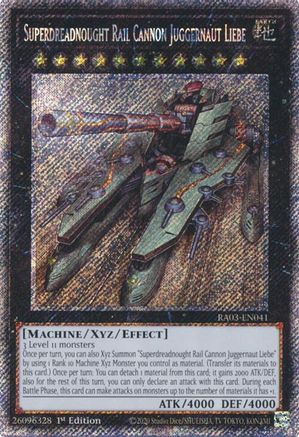 Superdreadnought Rail Cannon Juggernaut Liebe (Platinum Secret Rare) [RA03-EN041] Platinum Secret Rare - Yu-Gi-Oh! - Card Brawlers | Quebec | Canada |