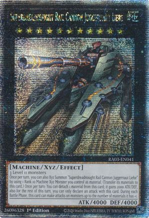 Superdreadnought Rail Cannon Juggernaut Liebe (Quarter Century Secret Rare) [RA03-EN041] Quarter Century Secret Rare - Yu-Gi-Oh! - Card Brawlers | Quebec | Canada |