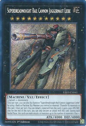Superdreadnought Rail Cannon Juggernaut Liebe (Secret Rare) [RA03-EN041] Secret Rare - Yu-Gi-Oh! - Card Brawlers | Quebec | Canada |