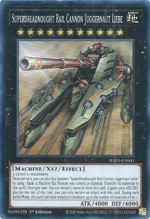 Superdreadnought Rail Cannon Juggernaut Liebe [RA03-EN041] Super Rare - Yu-Gi-Oh! - Card Brawlers | Quebec | Canada |