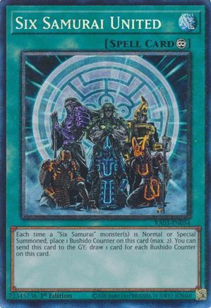 Six Samurai United (CR) [RA03-EN054] Prismatic Collector's Rare - Yu-Gi-Oh! - Card Brawlers | Quebec | Canada |