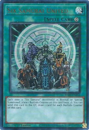 Six Samurai United (UR) [RA03-EN054] Ultra Rare - Yu-Gi-Oh! - Card Brawlers | Quebec | Canada |