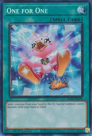 One for One (Alternate Art) (CR) [RA03-EN056] Prismatic Collector's Rare - Yu-Gi-Oh! - Card Brawlers | Quebec | Canada |