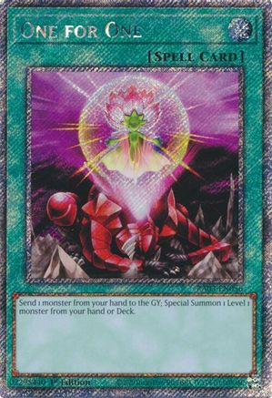 One for One (Platinum Secret Rare) [RA03-EN056] Platinum Secret Rare - Yu-Gi-Oh! - Card Brawlers | Quebec | Canada |
