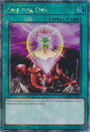 One for One (Quarter Century Secret Rare) [RA03-EN056] Quarter Century Secret Rare - Yu-Gi-Oh! - Card Brawlers | Quebec | Canada |