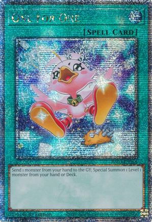 One for One (Alternate Art) (Quarter Century Secret Rare) [RA03-EN056] Quarter Century Secret Rare - Yu-Gi-Oh! - Card Brawlers | Quebec | Canada |