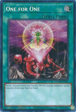 One for One (Secret Rare) [RA03-EN056] Secret Rare - Yu-Gi-Oh! - Card Brawlers | Quebec | Canada |