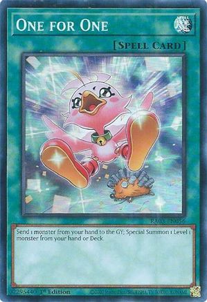 One for One (Alternate Art) [RA03-EN056] Super Rare - Yu-Gi-Oh! - Card Brawlers | Quebec | Canada |