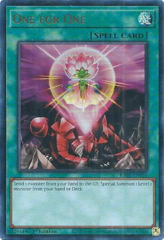 One for One (UR) [RA03-EN056] Ultra Rare - Yu-Gi-Oh! - Card Brawlers | Quebec | Canada |