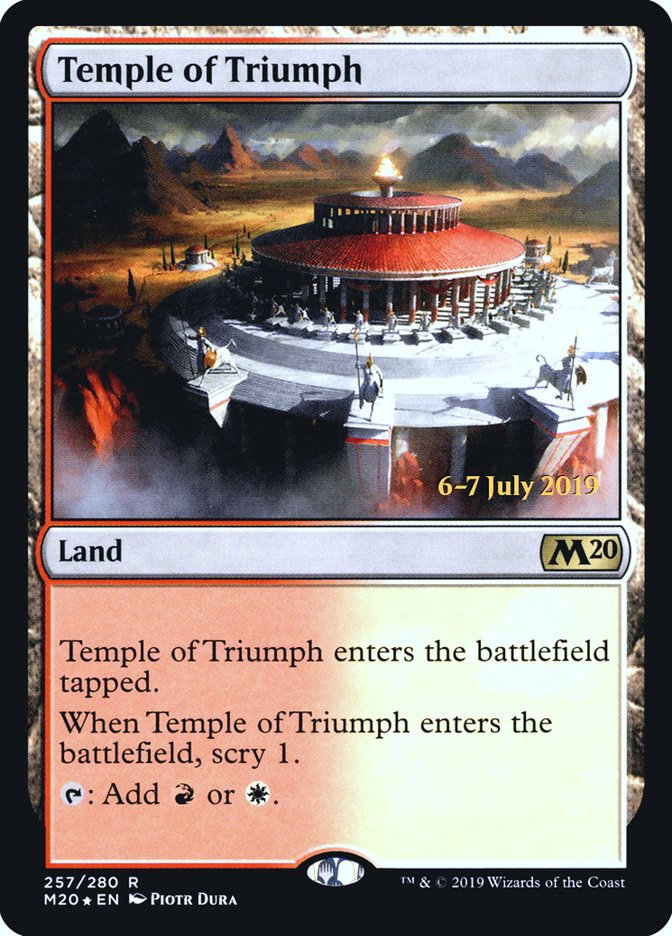 Temple of Triumph [Core Set 2020 Prerelease Promos] - Magic: The Gathering - Card Brawlers | Quebec | Canada |