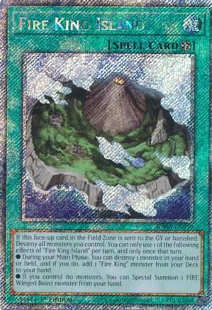 Fire King Island (Platinum Secret Rare) [RA03-EN059] Platinum Secret Rare - Yu-Gi-Oh! - Card Brawlers | Quebec | Canada |