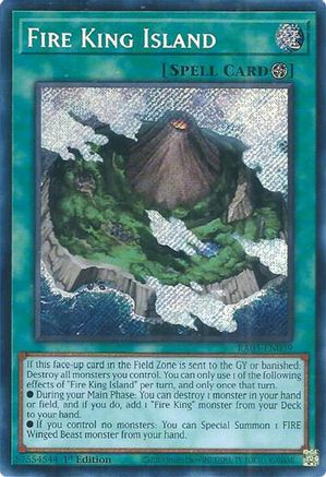 Fire King Island (Secret Rare) [RA03-EN059] Secret Rare - Yu-Gi-Oh! - Card Brawlers | Quebec | Canada |