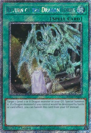 Return of the Dragon Lords (Platinum Secret Rare) [RA03-EN060] Platinum Secret Rare - Yu-Gi-Oh! - Card Brawlers | Quebec | Canada |