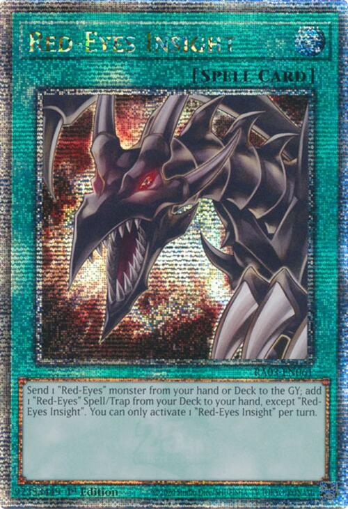 Red-Eyes Insight (Quarter Century Secret Rare) [RA03-EN061] Quarter Century Secret Rare - Yu-Gi-Oh! - Card Brawlers | Quebec | Canada |