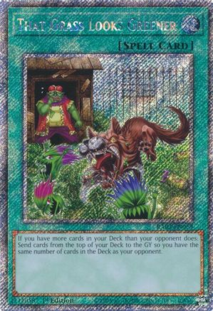 That Grass Looks Greener (Platinum Secret Rare) [RA03-EN063] Platinum Secret Rare - Yu-Gi-Oh! - Card Brawlers | Quebec | Canada |