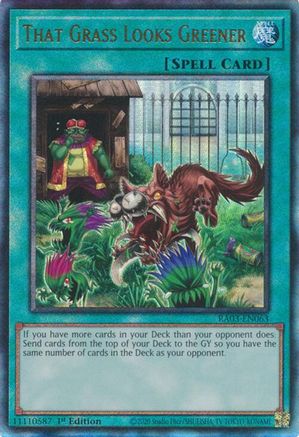 That Grass Looks Greener (UTR) [RA03-EN063] Prismatic Ultimate Rare - Yu-Gi-Oh! - Card Brawlers | Quebec | Canada |