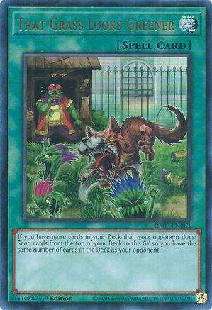 That Grass Looks Greener (UR) [RA03-EN063] Ultra Rare - Yu-Gi-Oh! - Card Brawlers | Quebec | Canada |