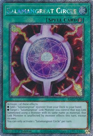Salamangreat Circle (Platinum Secret Rare) [RA03-EN066] Platinum Secret Rare - Yu-Gi-Oh! - Card Brawlers | Quebec | Canada |