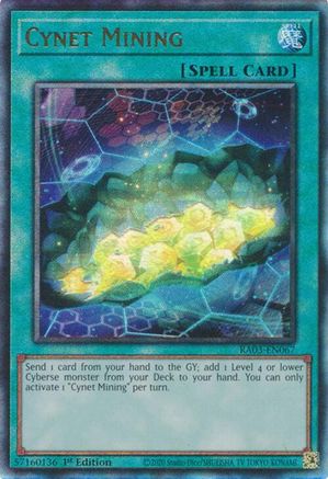 Cynet Mining (UTR) [RA03-EN067] Prismatic Ultimate Rare - Yu-Gi-Oh! - Card Brawlers | Quebec | Canada |