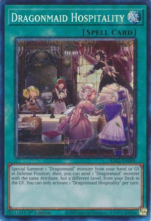 Dragonmaid Hospitality (CR) [RA03-EN068] Prismatic Collector's Rare - Yu-Gi-Oh! - Card Brawlers | Quebec | Canada |