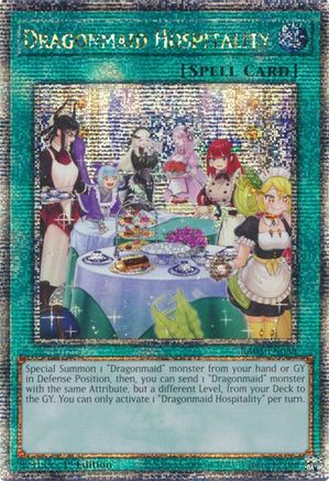 Dragonmaid Hospitality (Alternate Art) (Quarter Century Secret Rare) [RA03-EN068] Quarter Century Secret Rare - Yu-Gi-Oh! - Card Brawlers | Quebec | Canada |