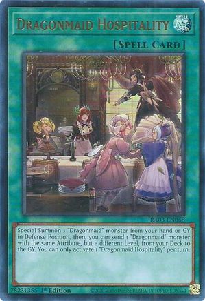 Dragonmaid Hospitality (UR) [RA03-EN068] Ultra Rare - Yu-Gi-Oh! - Card Brawlers | Quebec | Canada |