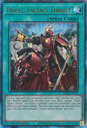 Triple Tactics Thrust (UTR) [RA03-EN072] Prismatic Ultimate Rare - Yu-Gi-Oh! - Card Brawlers | Quebec | Canada |