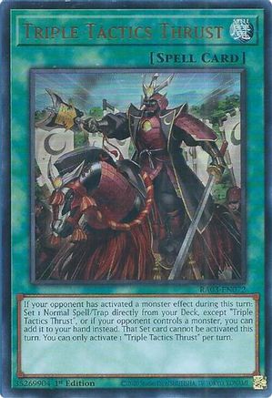 Triple Tactics Thrust (UR) [RA03-EN072] Ultra Rare - Yu-Gi-Oh! - Card Brawlers | Quebec | Canada |