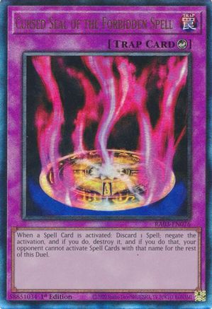 Cursed Seal of the Forbidden Spell (UTR) [RA03-EN076] Prismatic Ultimate Rare - Yu-Gi-Oh! - Card Brawlers | Quebec | Canada |