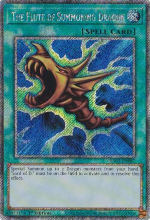 The Flute of Summoning Dragon (Platinum Secret Rare) [RA03-EN087] Platinum Secret Rare - Yu-Gi-Oh! - Card Brawlers | Quebec | Canada |