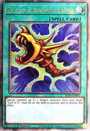 The Flute of Summoning Dragon (Quarter Century Secret Rare) [RA03-EN087] Quarter Century Secret Rare - Yu-Gi-Oh! - Card Brawlers | Quebec | Canada |