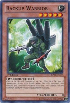 Backup Warrior [BP01-EN159] Common - Yu-Gi-Oh! - Card Brawlers | Quebec | Canada |