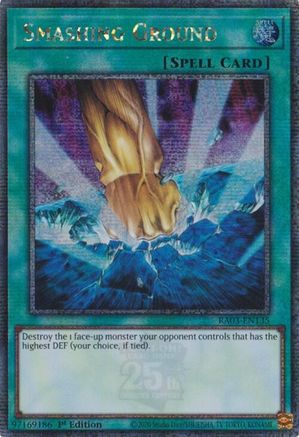 Smashing Ground (Quarter Century Secret Rare) [RA03-EN135] Quarter Century Secret Rare - Yu-Gi-Oh! - Card Brawlers | Quebec | Canada |