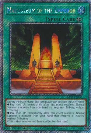 Mausoleum of the Emperor (Platinum Secret Rare) [RA03-EN167] Platinum Secret Rare - Yu-Gi-Oh! - Card Brawlers | Quebec | Canada |