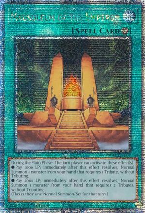 Mausoleum of the Emperor (Quarter Century Secret Rare) [RA03-EN167] Quarter Century Secret Rare - Yu-Gi-Oh! - Card Brawlers | Quebec | Canada |