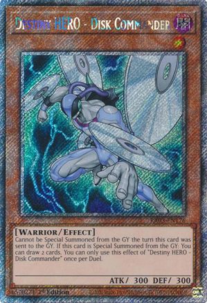 Destiny HERO - Disk Commander (Platinum Secret Rare) [RA03-EN176] Platinum Secret Rare - Yu-Gi-Oh! - Card Brawlers | Quebec | Canada |