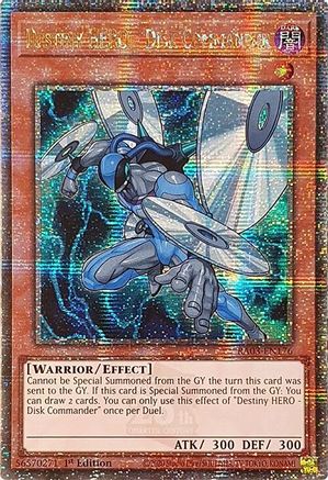 Destiny HERO - Disk Commander (Quarter Century Secret Rare) [RA03-EN176] Quarter Century Secret Rare - Yu-Gi-Oh! - Card Brawlers | Quebec | Canada |