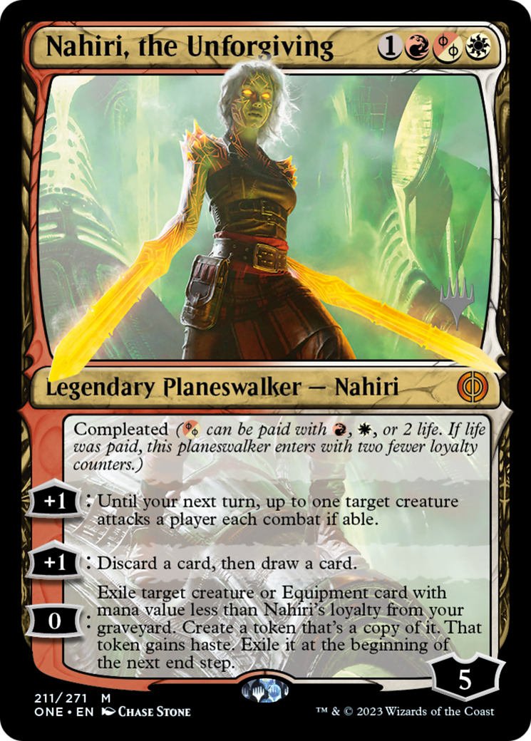 Nahiri, the Unforgiving (Promo Pack) [Phyrexia: All Will Be One Promos] - Magic: The Gathering - Card Brawlers | Quebec | Canada |