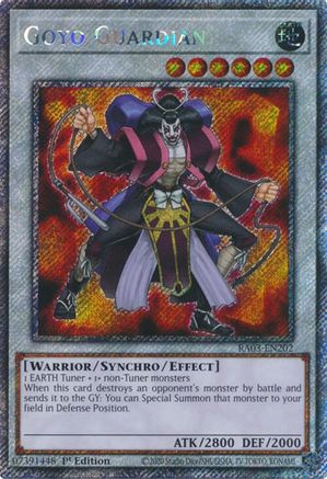 Goyo Guardian (Platine Secret Rare) [RA03-EN202] Platinum Secret Rare 