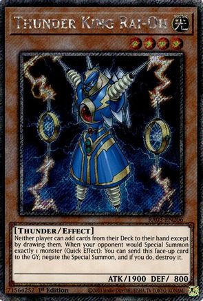 Thunder King Rai-Oh (Platinum Secret Rare) [RA03-EN206] Platinum Secret Rare - Yu-Gi-Oh! - Card Brawlers | Quebec | Canada |