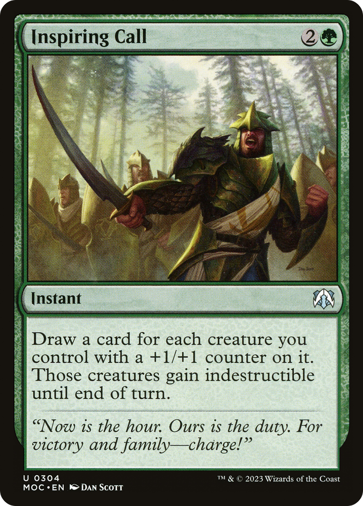 Inspiring Call [March of the Machine Commander] - Magic: The Gathering - Card Brawlers | Quebec | Canada |