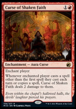 Curse of Shaken Faith (Promo Pack) [Innistrad: Midnight Hunt Promos] - Magic: The Gathering - Card Brawlers | Quebec | Canada |