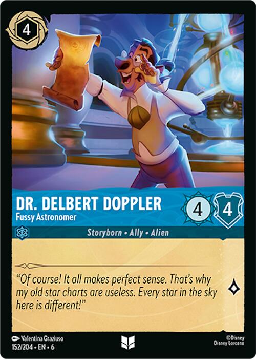 Dr. Delbert Doppler - Fussy Astronomer (152/204) [Azurite Sea] - Disney - Card Brawlers | Quebec | Canada |
