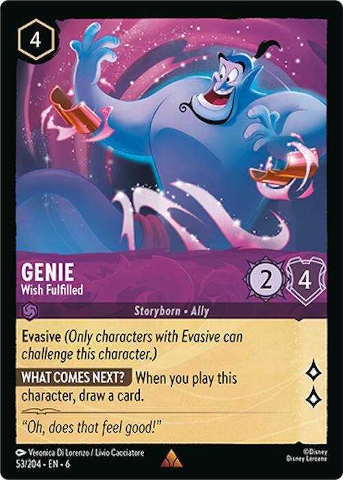 Genie - Wish Fulfilled (53/204) [Azurite Sea] - Disney - Card Brawlers | Quebec | Canada |