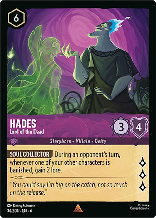Hades - Lord of the Dead (36/204) [Azurite Sea] - Disney - Card Brawlers | Quebec | Canada |