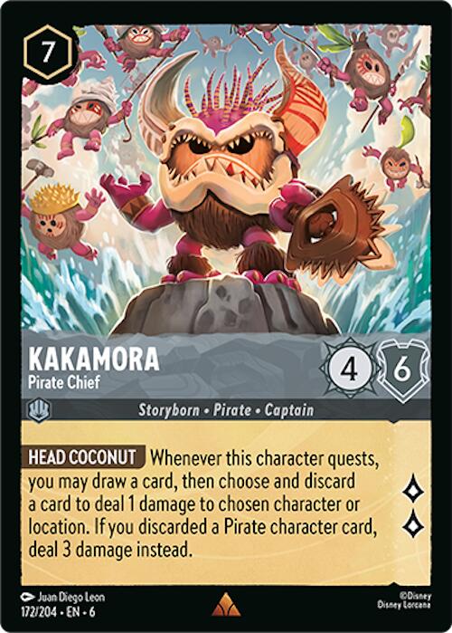 Kakamora - Pirate Chief (172/204) [Azurite Sea] - Disney - Card Brawlers | Quebec | Canada |