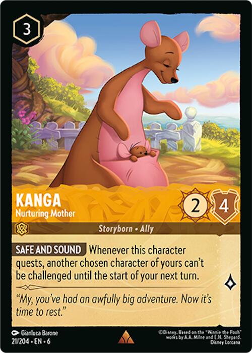 Kanga - Nurturing Mother (21/204) [Azurite Sea] - Disney - Card Brawlers | Quebec | Canada |