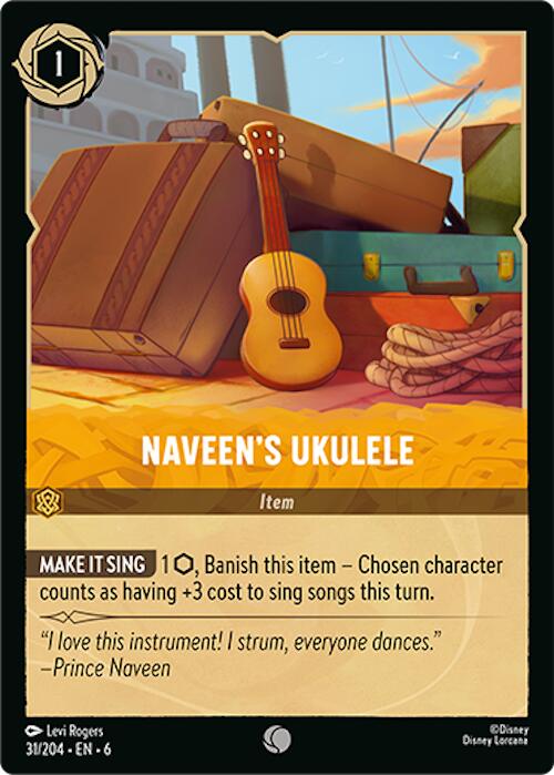 Naveen's Ukulele (31/204) [Azurite Sea] - Disney - Card Brawlers | Quebec | Canada |
